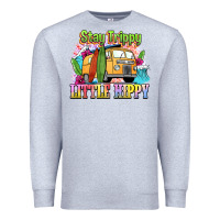 Heather Grey stay trippy little hippy Premium Sweatshirt - NancyCooperArtShop