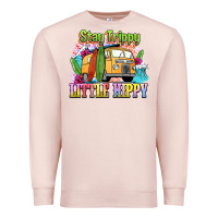 Pale Pink stay trippy little hippy Premium Sweatshirt - NancyCooperArtShop