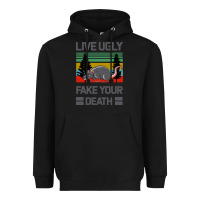 Black Lıve Ugly Fake Your Death Heavyweight Hoodie - Bettercallsaul