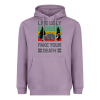 Lavender Lıve Ugly Fake Your Death Heavyweight Hoodie - Bettercallsaul