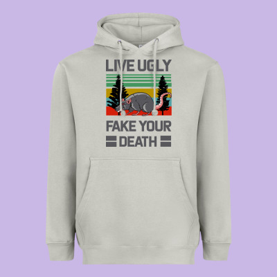 Lıve Ugly Fake Your Death Heavyweight Hoodie Designed By Bettercallsaul