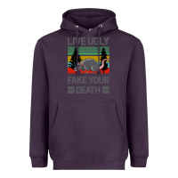 Plum Lıve Ugly Fake Your Death Heavyweight Hoodie - Bettercallsaul