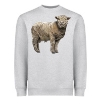 Heather Grey southdown sheep Heavyweight Sweatshirt - LillyAllenDesigns