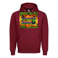 Burgundy witches brew tumbler Zipper Hoodie - BundleAndBundleShop