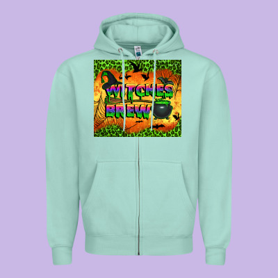 Witches Brew Tumbler Zipper Hoodie Designed By Bundleandbundleshop