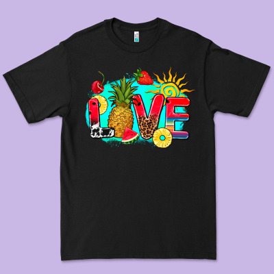 Love Summer Fruit And Sun Premium Tee Designed By Adodesignshop
