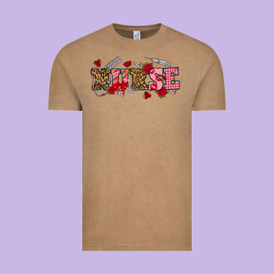Valentines Day Nurse Vintage Tee Designed By Nancycooperartshop