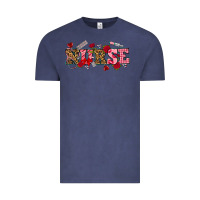 Vintage Denim valentines day nurse Vintage Tee - NancyCooperArtShop