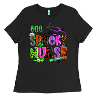 Black one spooky nurse Ladies Tee - Zillion Design Studio