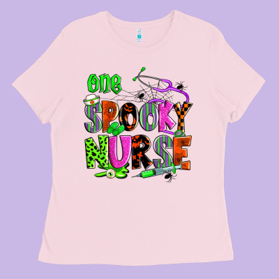 One Spooky Nurse Ladies Tee Designed By Zillion Design Studio