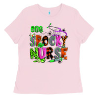 Bubblegum Pink one spooky nurse Ladies Tee - Zillion Design Studio