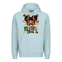 Blue Mist mini claus messy bun Premium Hoodie - texasbilliewilder
