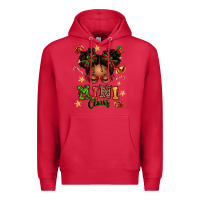 Cardinal mini claus messy bun Premium Hoodie - texasbilliewilder