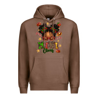 Chestnut mini claus messy bun Premium Hoodie - texasbilliewilder