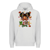 Dove Grey mini claus messy bun Premium Hoodie - texasbilliewilder