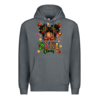 Rock mini claus messy bun Premium Hoodie - texasbilliewilder