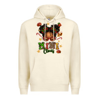 Sandshell mini claus messy bun Premium Hoodie - texasbilliewilder