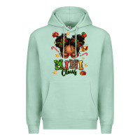 Seafoam mini claus messy bun Premium Hoodie - texasbilliewilder