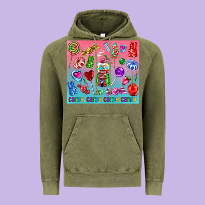Candy Vintage Hoodie Designed By Adodesignshop