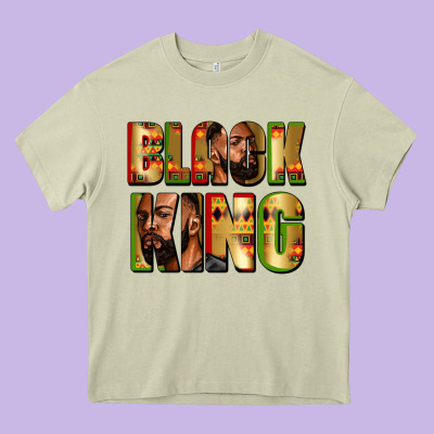 Black King Juneteenth Heavy Core Tee Designed By Zillion Design Studio