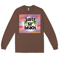 Chestnut salty lil' beach Long Sleeve Tee - MaliasSmallBusiness