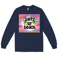 Navy salty lil' beach Long Sleeve Tee - MaliasSmallBusiness
