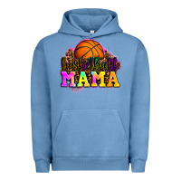Pigment Pebble Blue basketball mama Urban Hoodie - OliviaCreatesArt