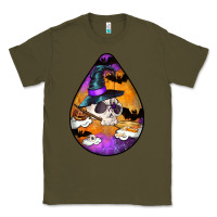 Army Green Hallowen Teardrop Classic Tee - LillyAllenDesigns