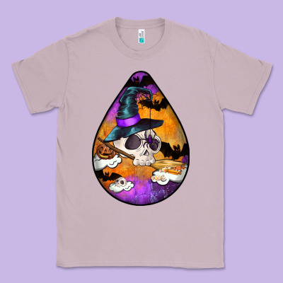 Hallowen Teardrop Classic Tee Designed By Lillyallendesigns