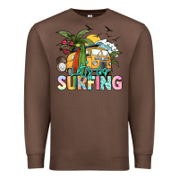 Chestnut Let's go surfing Premium Sweatshirt - NancyCooperArtShop