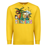 Lemon Let's go surfing Premium Sweatshirt - NancyCooperArtShop