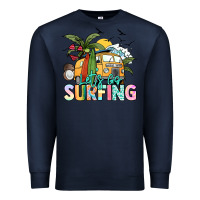 Navy Let's go surfing Premium Sweatshirt - NancyCooperArtShop