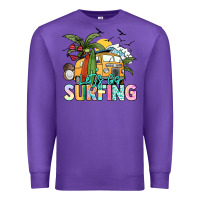 Purple Let's go surfing Premium Sweatshirt - NancyCooperArtShop