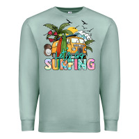 Seafoam Let's go surfing Premium Sweatshirt - NancyCooperArtShop
