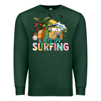 Sports Green Let's go surfing Premium Sweatshirt - NancyCooperArtShop