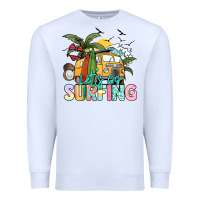 White Let's go surfing Premium Sweatshirt - NancyCooperArtShop