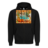 Black welcome fall tumbler Zipper Hoodie - BundleAndBundleShop