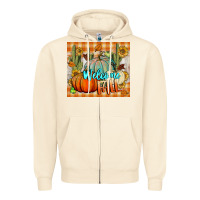 Sandshell welcome fall tumbler Zipper Hoodie - BundleAndBundleShop
