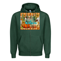 Sports Green welcome fall tumbler Zipper Hoodie - BundleAndBundleShop