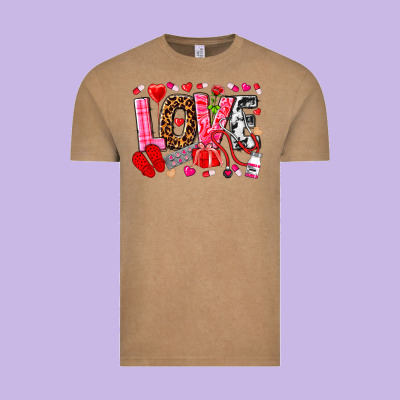 Valentines Day Love Nurse Vintage Tee Designed By Nancycooperartshop