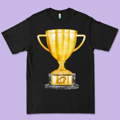 Throphy Cup Premium Tee Designed By Fadigitalartstudio