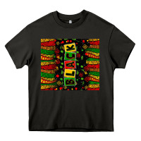 Asphalt Black license letters  juneteenth Heavy Core Tee - Zillion Design Studio