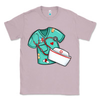 Lilac custom name nurse scrubs   font easter risen Classic Tee - MaliasSmallBusiness