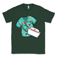 Sports Green custom name nurse scrubs   font easter risen Classic Tee - MaliasSmallBusiness
