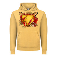 Vintage Mustard softball home plate Vintage Hoodie - Jasminsmagicworld