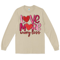 Mushroom love more worry less Long Sleeve Tee - MaliasSmallBusiness