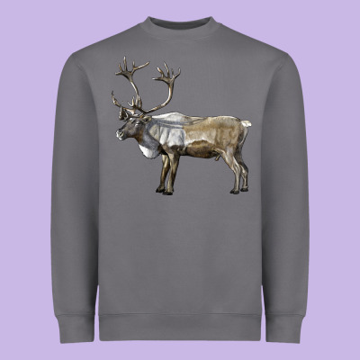 Reindeer Buck Deer Heavyweight Sweatshirt Designed By Lillyallendesigns