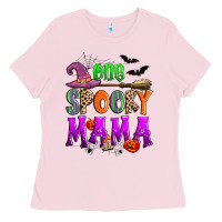 Bubblegum Pink one spooky mama Ladies Tee - Zillion Design Studio