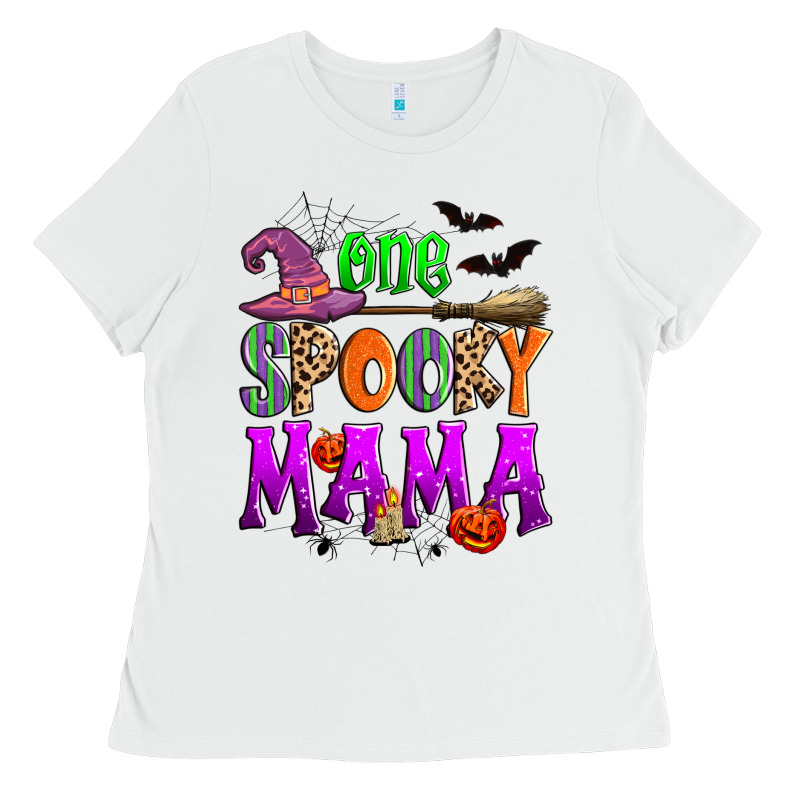 One Spooky Mama Ladies Tee by Zillion Design Studio | Teevron