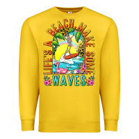 Lemon Life's a beach make some waves Premium Sweatshirt - NancyCooperArtShop